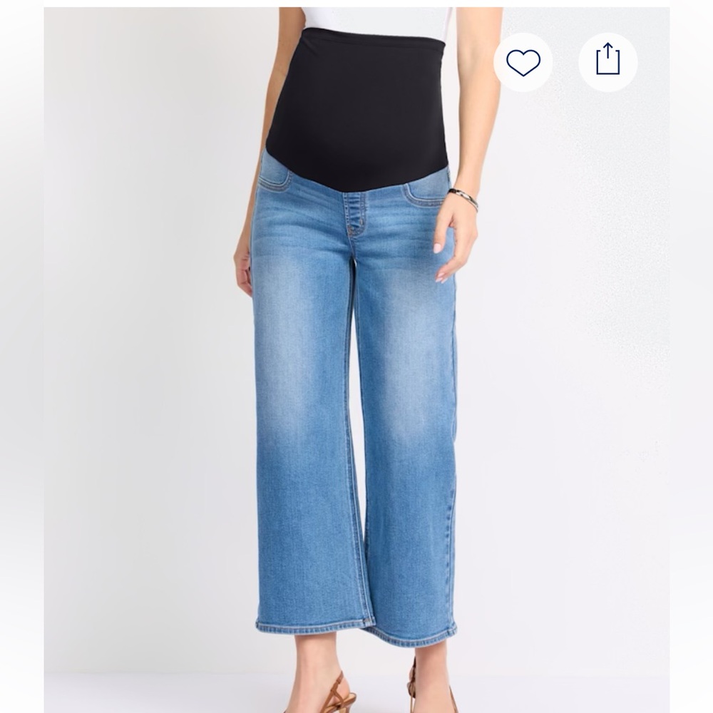 Just‎ USA Wide-Leg Maternity Jeans